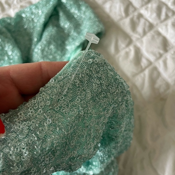 Susana Monaco blue mermaid sequin slip mini dress - Picture 11 of 11